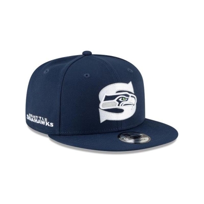 Seattle Seahawks Gorra | New Era NFL Logo Mix 9fifty Snapback Cap Mexico - Azules